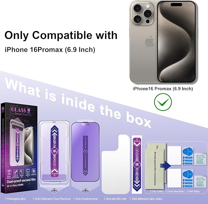 2 Pack Anti Blue Light Matte Screen Protector - Image 2
