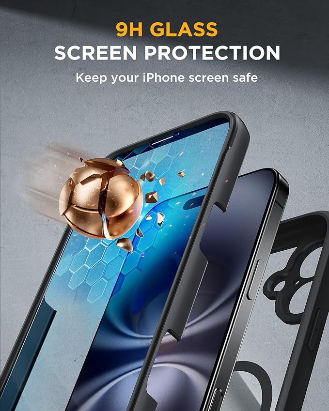Miracase for iPhone 16 Case 6.1'', Full-Body Bumper Phone case - Image 4