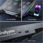 Laptop Cooling Pad with 12 Quiet Fans, Slim Portable - Image 5