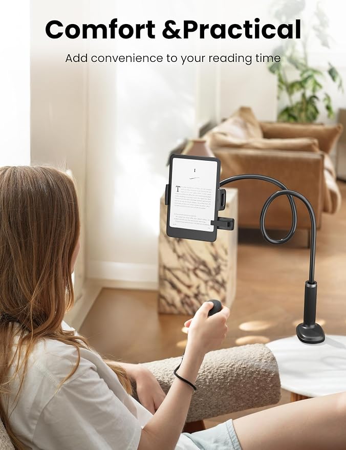 Gooseneck Kindle Holder with Remote Page Turner - Image 8