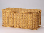 2Pack Large Cable Management Box, Handwoven Imitation Rattan Cord Organizer - Image 7