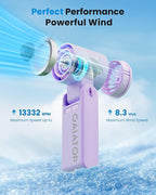 Gaiatop Portable Handheld Mini Fan, 21 Working Hours 6 Speeds, Rechargeable - Image 2