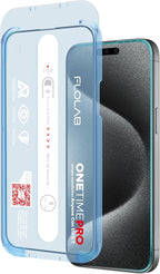 FLOLAB NanoArmour ONETIME PRO for iPhone 15 Screen Protector, Anti-Reflective by Flolab