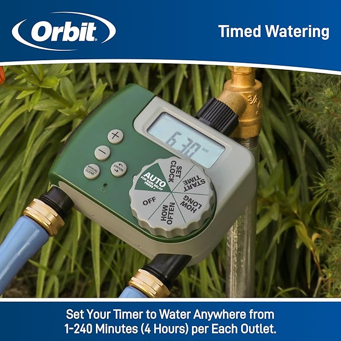 Orbit 58910 2-Outlet Programmable Digital Hose Watering Timer - Image 4