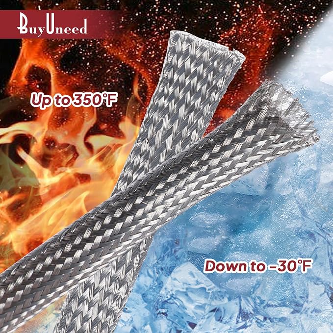 Tinned Copper Metal Braid Sleeving Wire Shielding Sleeve Braided Copper Ground - Image 8