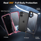 for iPhone 16 Case Waterproof, Built-in Privacy Screen & HD Screen Double Front - Image 2