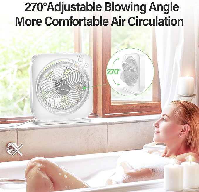 Portable Table fan, Window Fan, Small Box Fan - Image 3