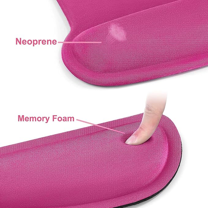 MOSISO Wrist Rest Support for Mouse Pad & Keyboard Set, Ergonomic Mousepad - Image 4
