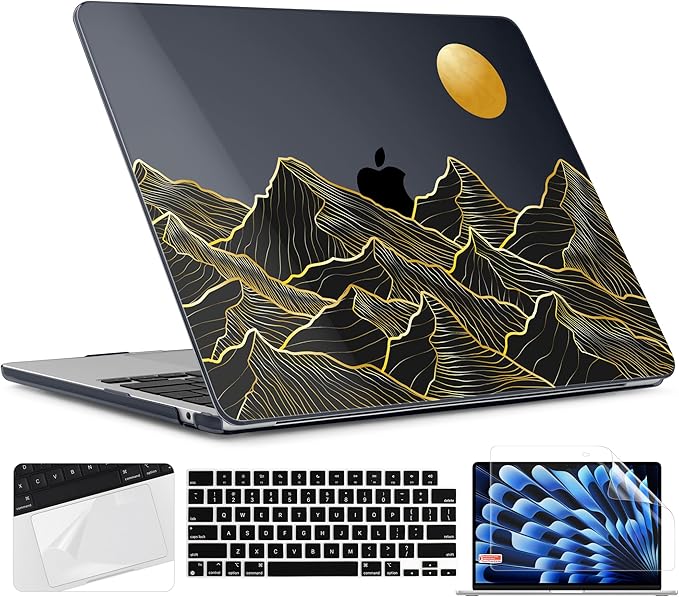 TWOLSKOO Compatible with M4 MacBook Air 15 inch Case 2025-2023 Released Model by TWOLSKOO