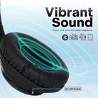 iJoy Bluetooth Headphones Over Ear, Wireless and Wired Foldable Headset - Image 2