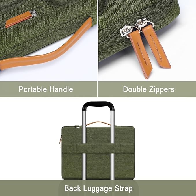 MOSISO 360 Protective Laptop Shoulder Bag, 17-17.3 inch Computer Bag Compatible - Image 4