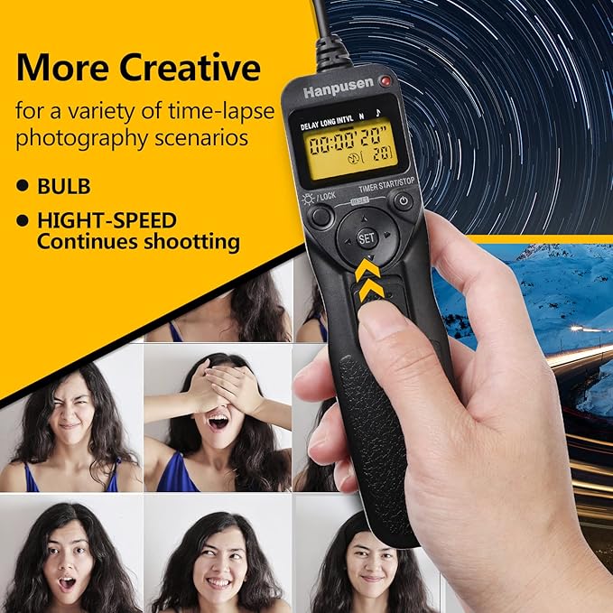 Camera Wired Timer Shutter Release, Camera Intervalometer Shutter Release Cords - Image 4