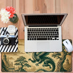 Vintage-Style Dragon Gaming Mouse Pad 3mm Thick Stitched Edge Waterproof - Image 6