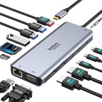Selore USB C Docking Station Dual Monitor, Laptop Docking Station, 14 in 1 by SeloreS-Global