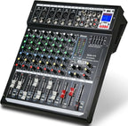 Dj Mixers 8 Channel Audio Mixer Sound Board - Image 2