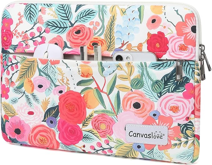Canvaslove Floral Pattern Laptop Sleeve Case Cover - Image 2