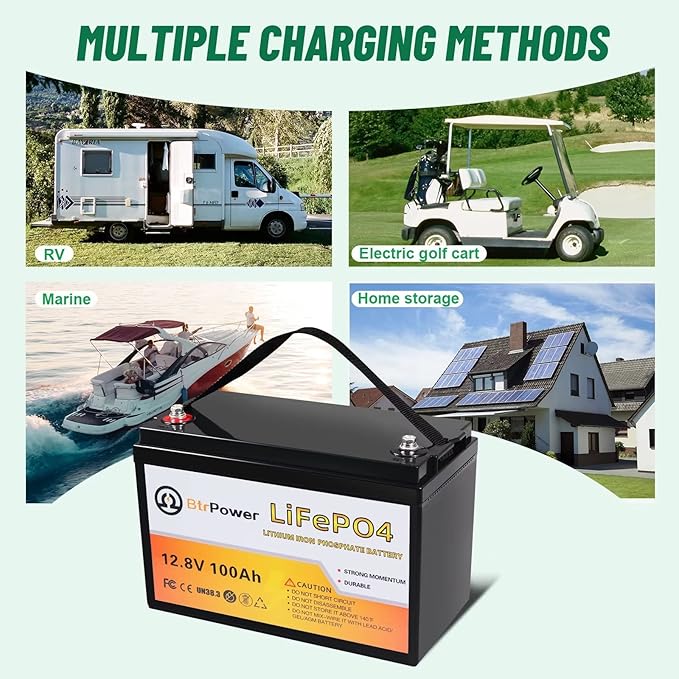 12V Lithium Battery-100Ah Lithium Phosphate Iron LiFePO4 Deep Cycle Battery - Image 7