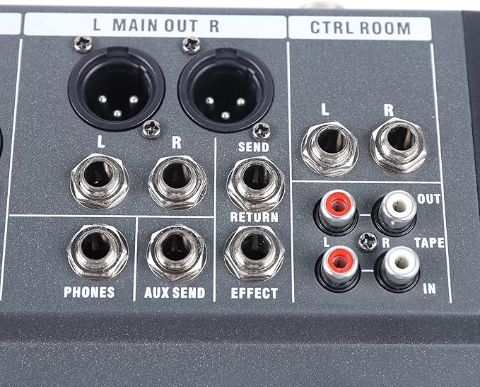 Pro 12 Channels Live Audio Mixer Bluetooth USB DJ Sound Mixing Console - Image 9