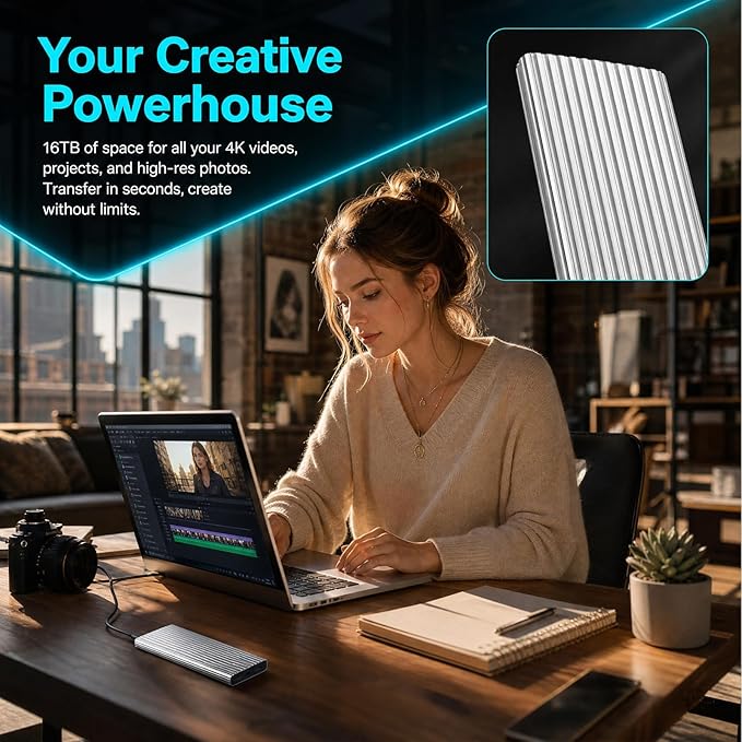 Tinycarry 16TB Large-Capacity Type-C Portable Mini SSD, Tinycarry 16TB External - Image 4