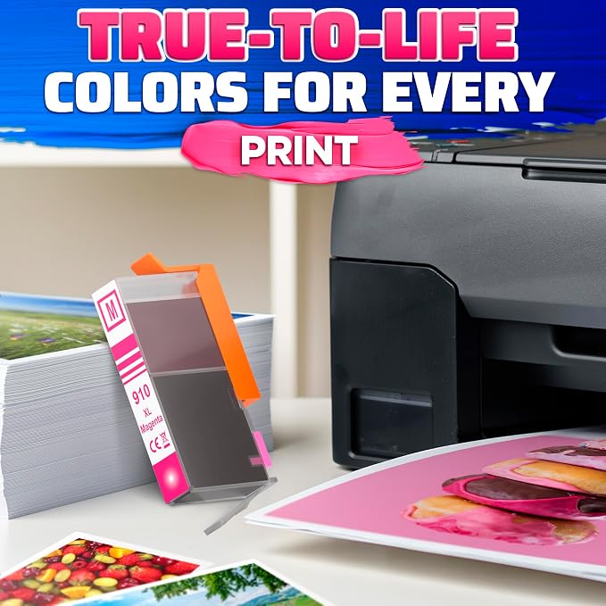 910XL Printer Ink Cartridges 4 Pcs – Includes 910XL Black & Color Ink – - Image 9