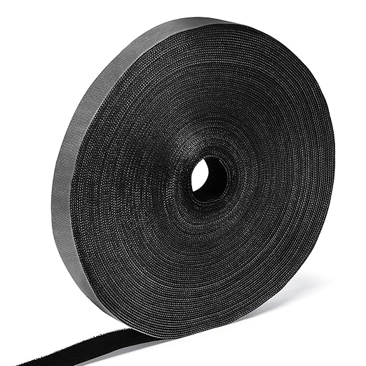 WILLBOND 1 Inch x 90ft Fastening Tape Cable Ties Reusable Fastening Nylon Tape by Willbond+Technology+Limited