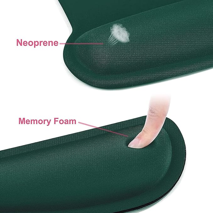 MOSISO Wrist Rest Support for Mouse Pad & Keyboard Set, Ergonomic Mousepad - Image 4
