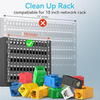 12 Port Mini Blank Keystone Patch Panel - Image 6