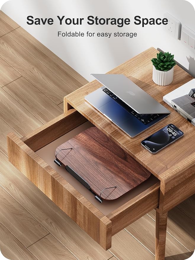 Book Stand for Reading, 360° Adjustable Book Holder, Foldable Book Holder Stand - Image 4