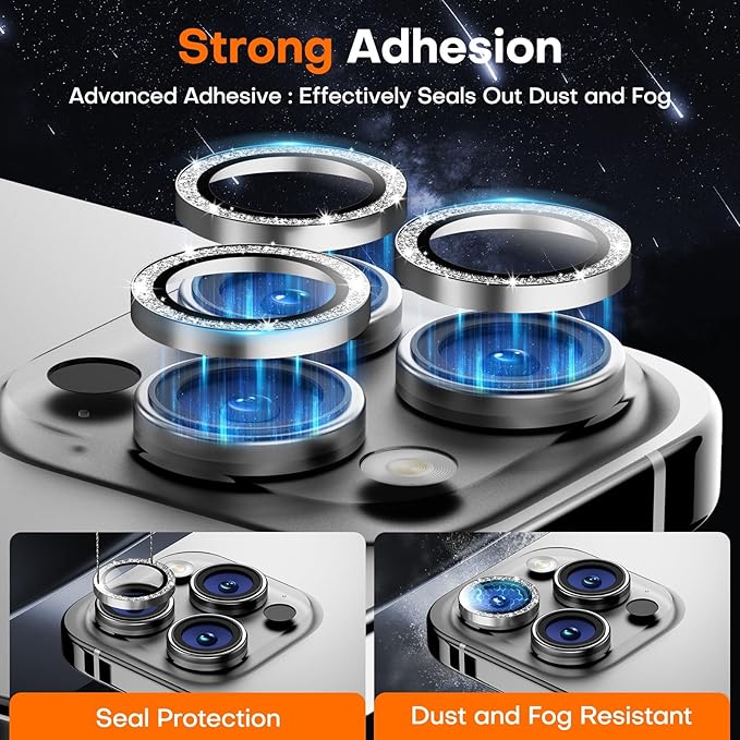 Camera Lens Protector for iPhone 16 Pro Max/16 Pro/15 Pro Max/15 Pro/14 Pro - Image 2