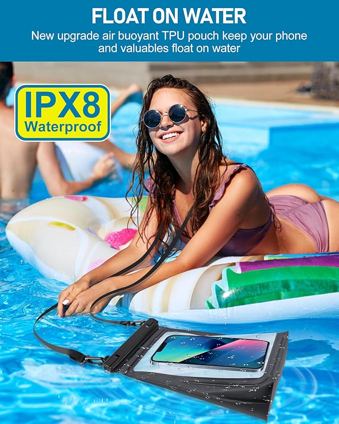Large Waterproof Phone Pouch, Floating Dry Bag - Image 6