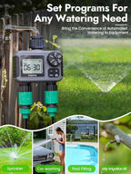 Insoma 2-Zone Sprinkler Timer, Programmable Garden Hose Timer - Image 8