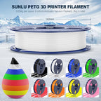 SUNLU 3D Printer Filament Bundle Multicolor PETG Filament 1.75mm, Individually - Image 6