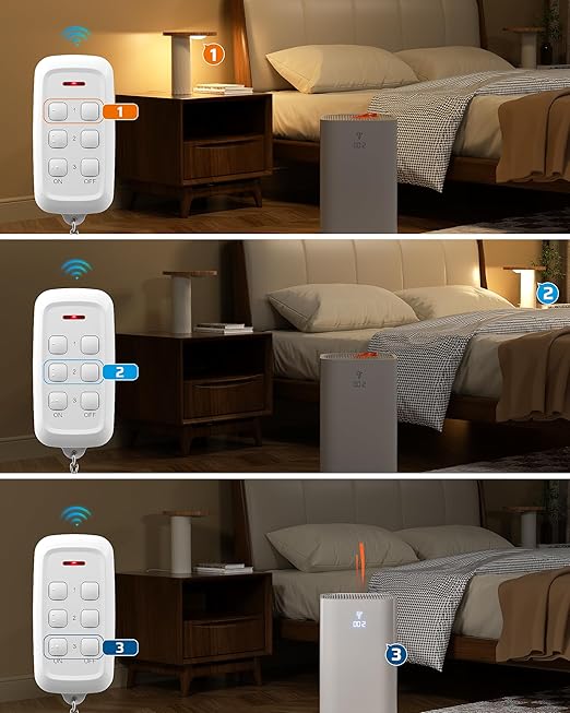 DEWENWILS Indoor Remote Control Outlet, Wireless Remote Outlets Switch - Image 4