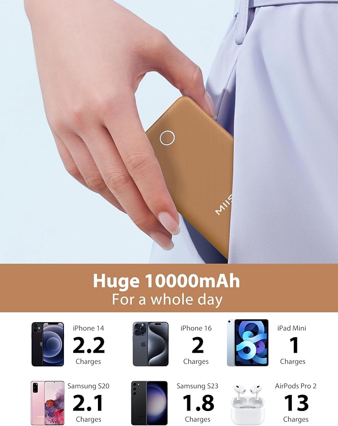 10000mAh Slim Portable Charger - Image 5