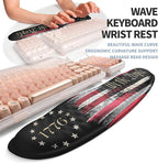 2-in-1 Ergonomic Set, Wave Keyboard Wrist Rest and Massage Slope Mouse Pad - Image 2