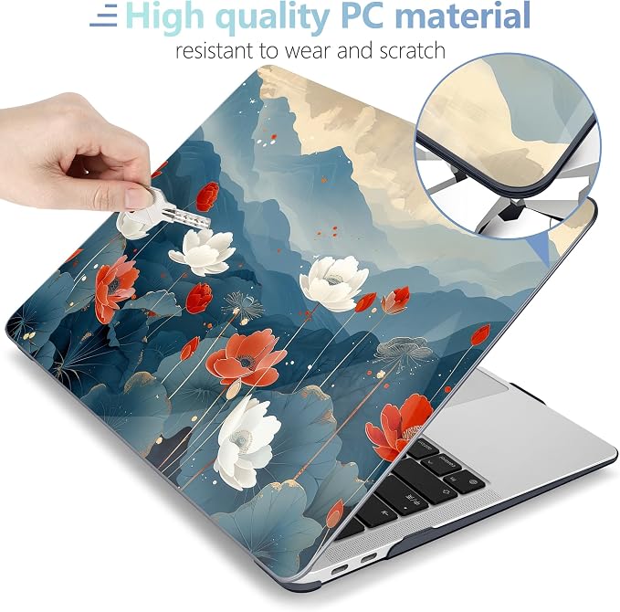 MEEgoodo for MacBook Air 13.3 inch Case 2021 2020 2019 2018 A2337 M1 A2179 A1932 - Image 3