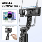Selfie Stick Tripod, All in One Extendable & Portable iPhone Tripod Selfie Stick - Image 7