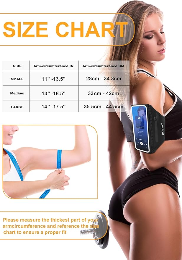 Running Armband with Earphone Bag Cell Phone Armband - Image 4