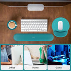MOSISO Wrist Rest Support for Mouse Pad&Keyboard Set, Circle Curved Ergonomic - Image 6