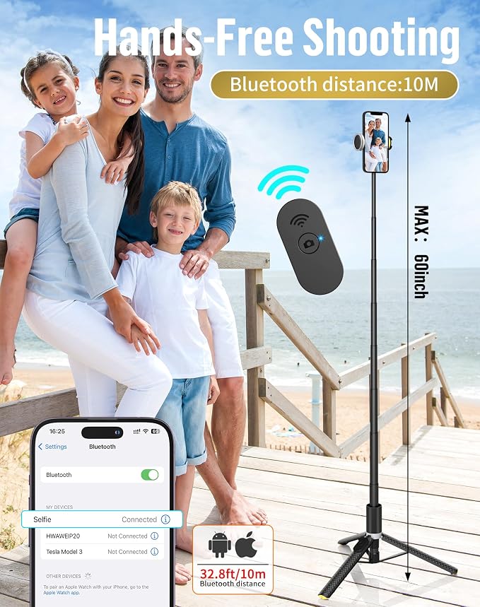 Phone Tripod Selfie Stick:Phone Stand - Image 4