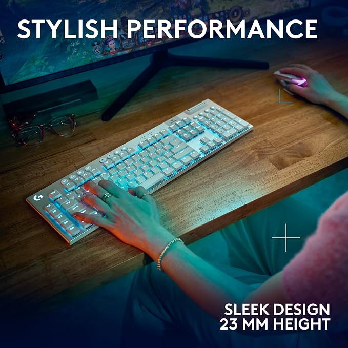 Logitech G915 X Lightspeed Wireless Mechanical Gaming Keyboard, Double-Shot PBT - Image 8