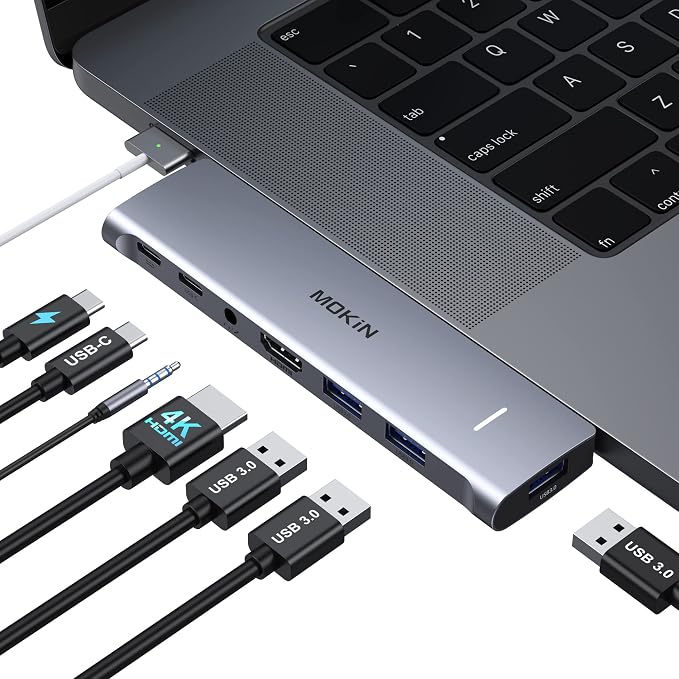 MacBook Pro Adapter, USB C Adapter by MOKiN