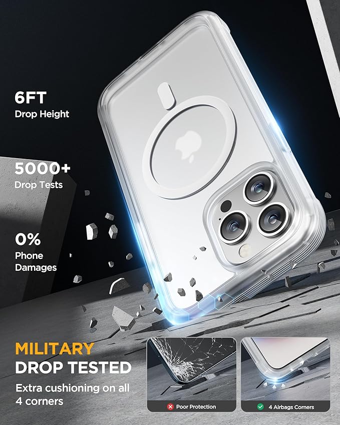 Miracase Magnetic for iPhone 15 Pro Max Case 6.7'' Full-Body Drop Proof Phone - Image 4