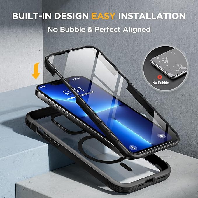 Miracase Magnetic Case for iPhone 13 Pro 6.1 Inch, - Image 4