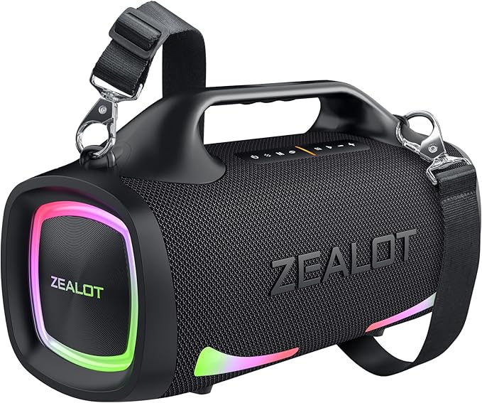 ZEALOT Bluetooth Speaker, 110W Peak Booming Sound Speakers Wireless, Dual by ZEALOTNeverStop