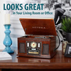 Victrola Aviator 8-in-1 Bluetooth Record Player & Multimedia Center - Image 8