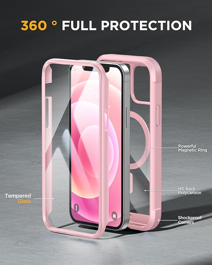 Miracase Magnetic for iPhone 12 mini Case, Drop & Scratch-Resistant, Shockproof - Image 3
