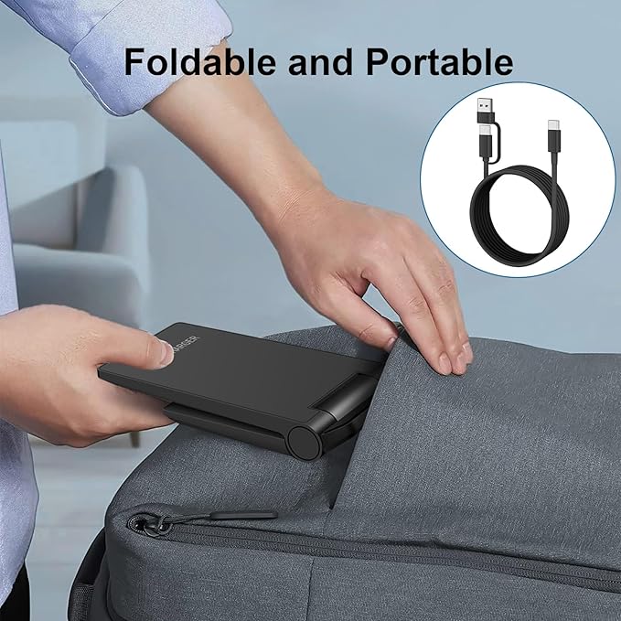 PDKUAI 2 in 1 Wireless Charger, 25W Foldable Wireless Charging Station - Image 4