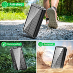 Solar Power Bank Portable Charger 52800mAh 5V/3A Fast Charging Battery Pack - Image 8