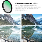 52MM Circular Polarizer Filter, Ultra Slim Multi-Coated CPL Lens Filter - Image 4